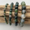 Bracelet Boules Agate mousse Magic Minéraux