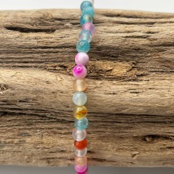 Bracelet boules Agate teintée Magic Minéraux