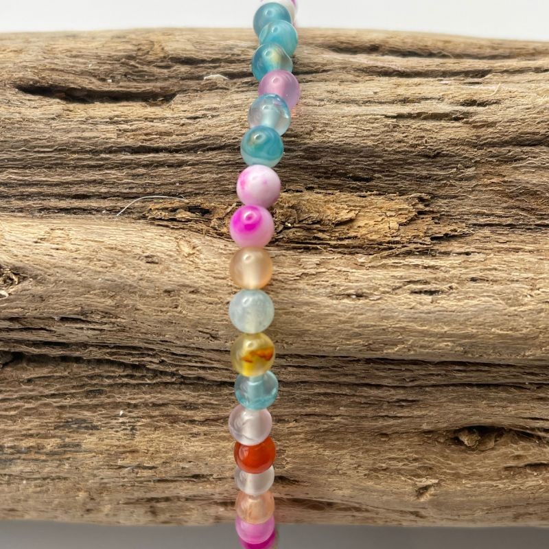 Bracelet boules Agate teintée Magic Minéraux