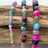 Bracelet boules Agate teintée Magic Minéraux