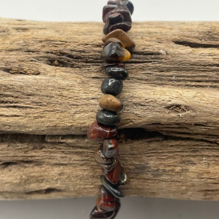 Bracelet 3 Oeils Oeil de faucon-Oeil de boeuf-Oeil de tigre Magic Minéraux Bracelet 3 Oeils Oeil de faucon-Oeil de boeuf-Oeil de tigre Magic Minéraux